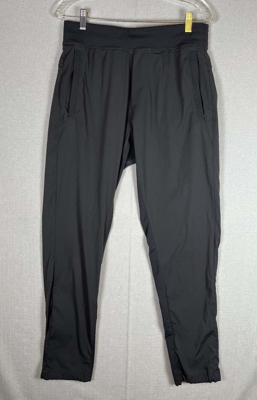 Lululemon Great Wall Pants Mens M Dark Gray Tapered Slim Athletic Jogger *FLAWS